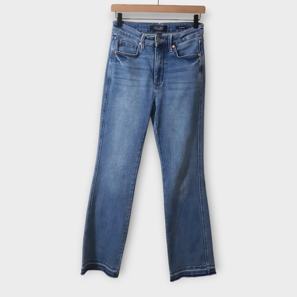 Judy Blue Denim - Judy Blue Slim‎ Boot Cut Jeans Medium Wash Released Hem JB88626 Size 5/27